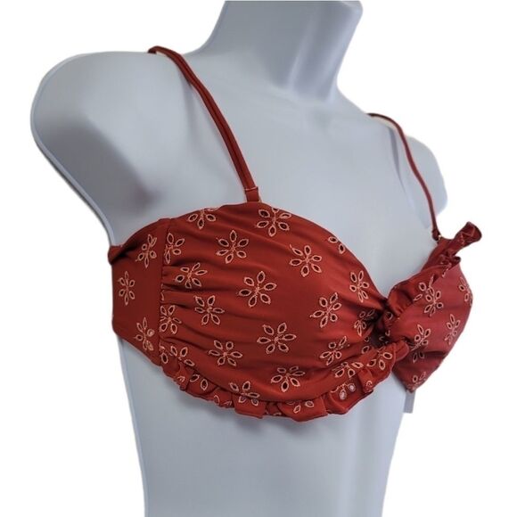 California Sunshine Twist Front Bandeau Swim Top - Picture 7 of 9